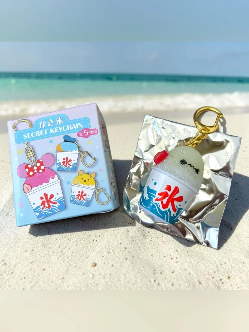 New Disney Store japan secret strap shaved ice keychain figure baymax